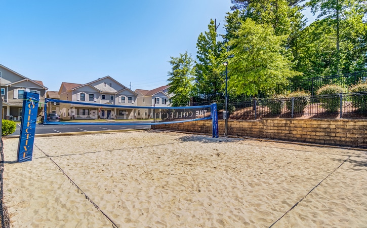the collective at auburn luxury off campus cottage apartments near auburn university sand volleyball court
